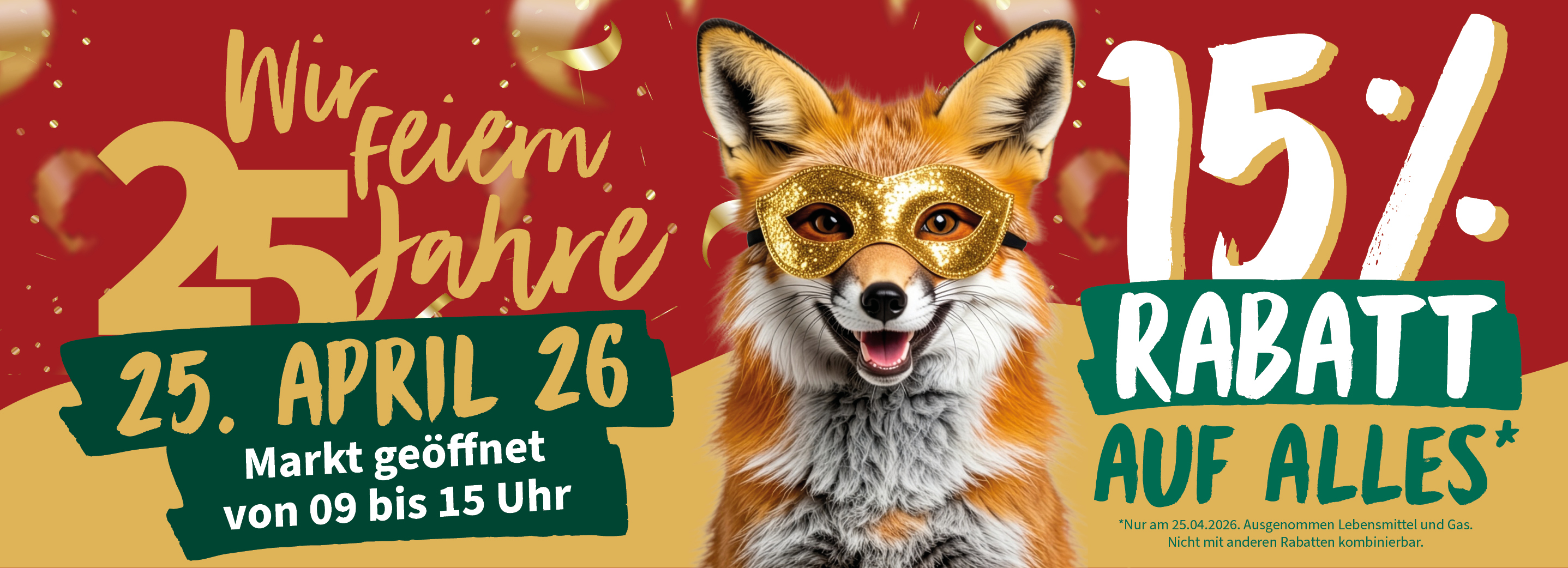 Banner Angebote zum Jubiläum